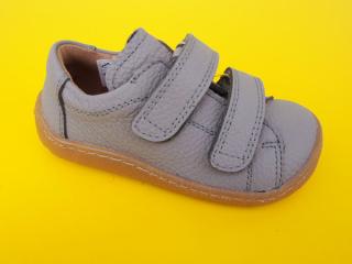 Detské kožené topánky Froddo G3130240-4 light grey BAREFOOT 595-SK549