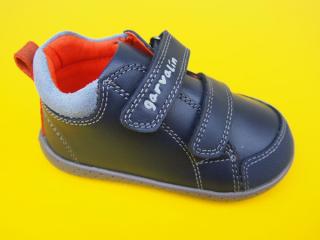 Detské kožené topánky Garvalin 241301-A183 ocean BAREFOOT   918-SK402