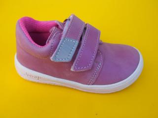 Detské kožené topánky Jonap - B1mv svetloružová BAREFOOT 855-SK641