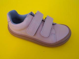 Detské kožené topánky Jonap - Hope pleťová BAREFOOT 858-SK641