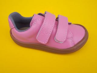 Detské kožené topánky Jonap - Hope svetloružová BAREFOOT 744-SK015