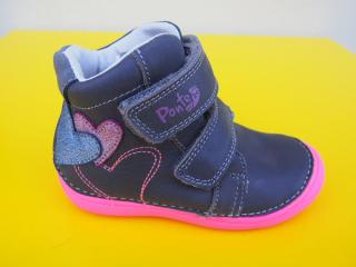 Detské kožené topánky Ponté DA-1-890 dark grey 242-SK527