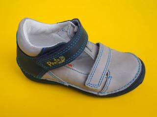 Detské kožené topánky Ponté DA03-1-517A grey 827-SK527