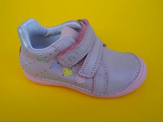 Detské kožené topánky Ponté DA06-1-389A baby pink 925-SK527