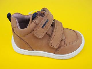 Detské kožené topánky Protetika - Deril beige BAREFOOT 653-SK526