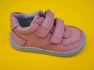 Detské kožené topánky Protetika - Kerol pink BAREFOOT 137-SK526