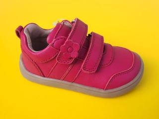 Detské kožené topánky Protetika - Kimberly red BAREFOOT 265-SK526