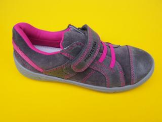 Detské kožené topánky Protetika - Melinda grey S MEMBRÁNOU 770-SK526