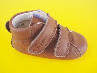 Detské kožené topánočky Froddo Prewalkers G1130013-4L cognac BAREFOOT 812-SK549