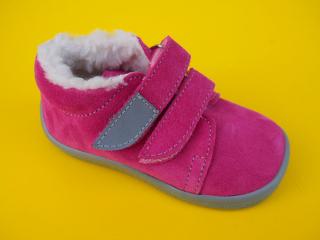Detské kožené zimné topánky Beda - Rebecca BAREFOOT s MEMBRÁNOU 425-SK677