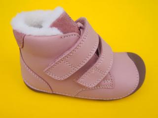 Detské kožené zimné topánky Bundgaard BG303201 Rose BAREFOOT 964-SK642