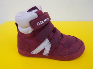 Detské kožené zimné topánky D.D.Step 040 - 893E raspberry 370-SK524