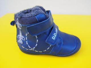 Detské kožené zimné topánky D.D.Step W015 - 376A bermuda blue 181-SK524
