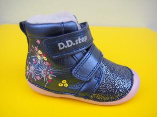 Detské kožené zimné topánky D.D.Step W015 - 435A royal blue 539-SK524