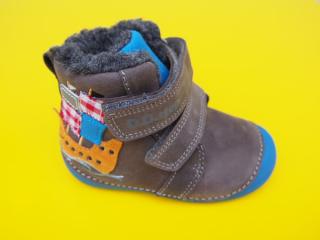 Detské kožené zimné topánky D.D.Step W015 - 568A grey 049-SK524