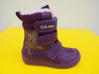 Detské kožené zimné topánky D.D.Step W023 - 17 violet 258-SK524
