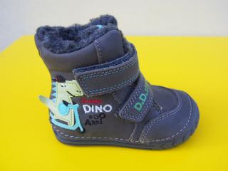 Detské kožené zimné topánky D.D.Step W029 - 394 dark grey 169-SK524