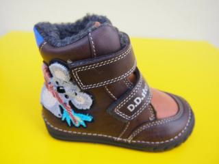 Detské kožené zimné topánky D.D.Step W029 - 42498A chocolate 314-SK524