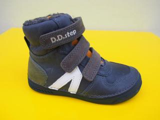 Detské kožené zimné topánky D.D.Step W040 - 893 royal blue 354-SK524