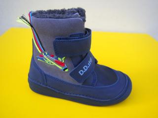 Detské kožené zimné topánky D.D.Step W071 - 359A royal blue 249-SK524