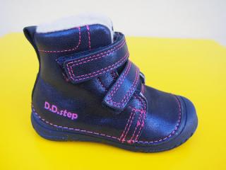 Detské kožené zimné topánky D.D.Step W082 - 42385B royal blue 969-SK524