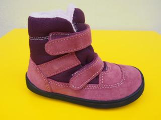 Detské kožené zimné topánky EF - Shelly BAREFOOT s MEMBRÁNOU 179-SK405