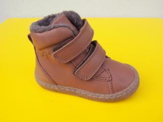 Detské kožené zimné topánky Froddo G2110124-3 cognac  206-SK549