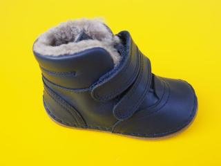 Detské kožené zimné topánky Froddo G2110130 dark blue 146-SK549