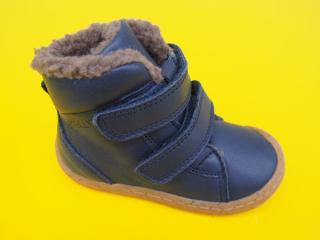 Detské kožené zimné topánky Froddo G2110142 dark blue 955-SK549