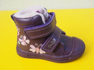 Detské kožené zimné topánky Ponté DA07-3-664 violet 841-SK527