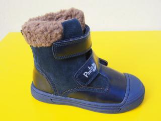 Detské kožené zimné topánky Ponté DA07-3-913A royal blue 328-SK527