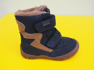 Detské kožené zimné topánky Protetika - Deron navy 909-SK526