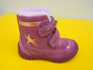 Detské kožené zimné topánky Protetika - Pula old pink 566-SK526