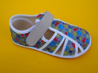 Detské papučky Jonap - príšerky BAREFOOT 257-SK036