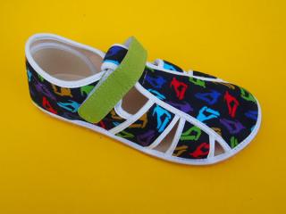 Detské papučky Jonap - skate BAREFOOT 451-SK036