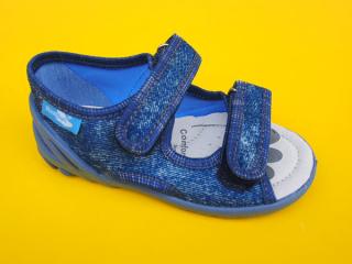 Detské papučky Renbut - jeans ORTO 396-SK505