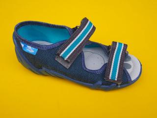 Detské papučky Renbut - jeans ORTO 494-SK518