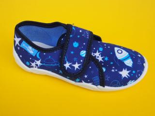 Detské papučky Renbut - modré kozmos ORTO 837-SK515