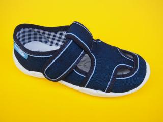 Detské papučky Renbut - modré ORTO 647-SK517