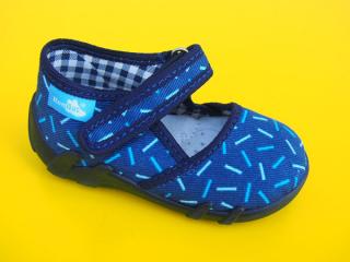Detské papučky Renbut - modré paličky 302 - SK502