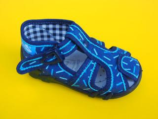 Detské papučky Renbut - modré paličky ORTO 248 - SK522