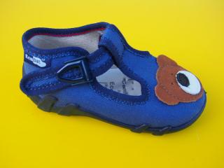 Detské papučky Renbut - modré s mackom ORTO 005-SK501