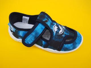 Detské papučky Renbut - modré s netopierom ORTO 702-SK517