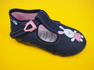 Detské papučky Renbut - modré zajko ORTO 131-SK501