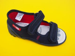 Detské papučky Renbut - modré zigzag ORTO 508-SK505