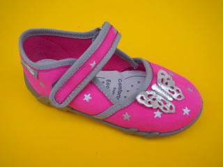 Detské papučky Renbut - ružové hviezdičky ORTO 136-SK502