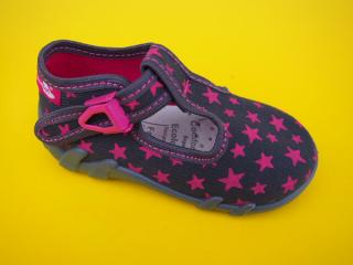Detské papučky Renbut - ružové hviezdy ORTO 479 - SK501