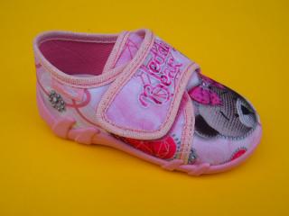 Detské papučky Renbut - ružové s mackom ORTO 573-SK504