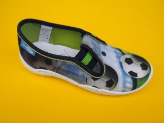 Detské papučky Renbut - zelene futbal ORTO 116-SK513