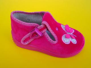 Detské papučky Zetpol - ružové s motýlikom ORTO 014 - SK606